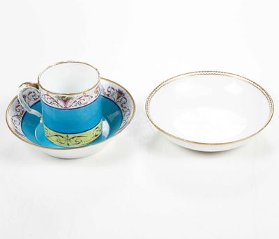 Tazza con Piattino.francia, Manifattura di Sèvres, Fine del XVIII Secolo.