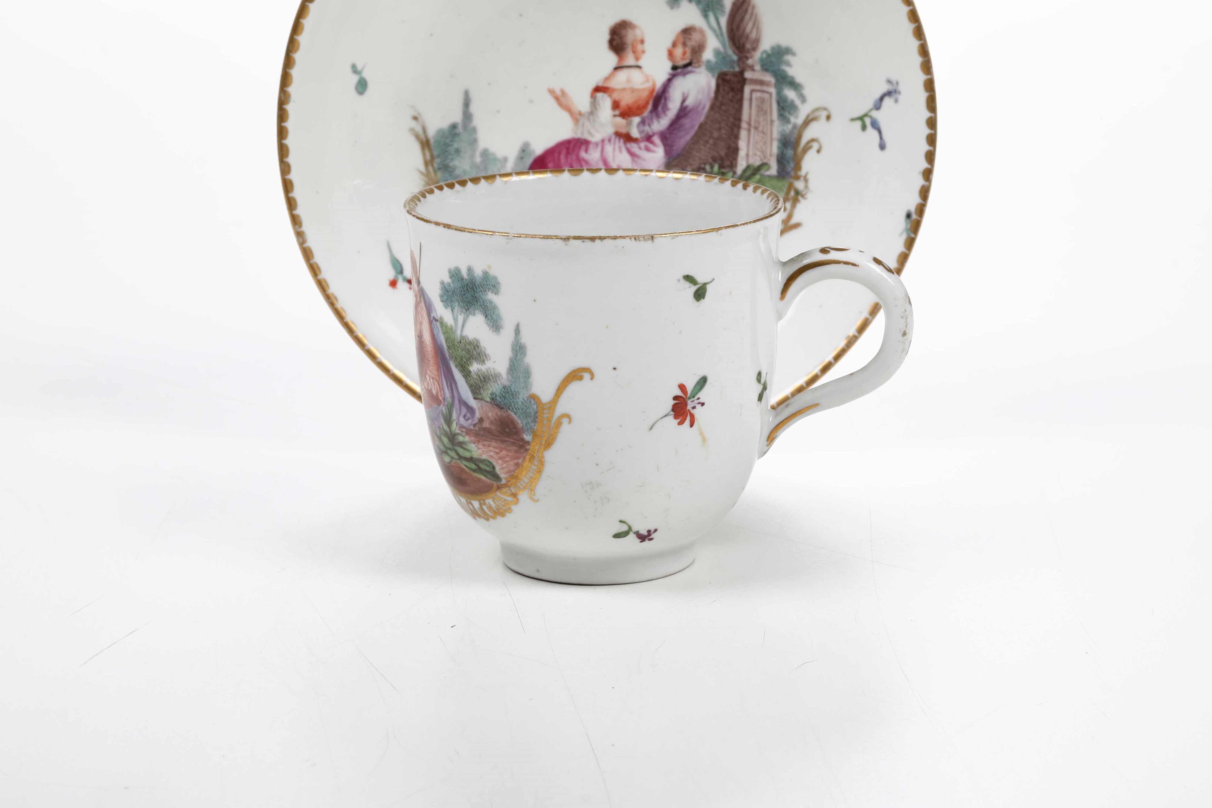 Tazza con Piattinogermania, Manifattura di Frankenthal, 1762-1770 Circa
