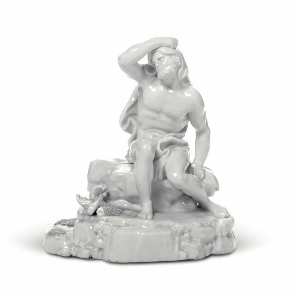 Figurine of Hercules Germany, Frankenthal Manufacture, circa 1787