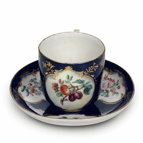 Mug with saucer Belgium, Tournai Manufacture, third quarter 18th century