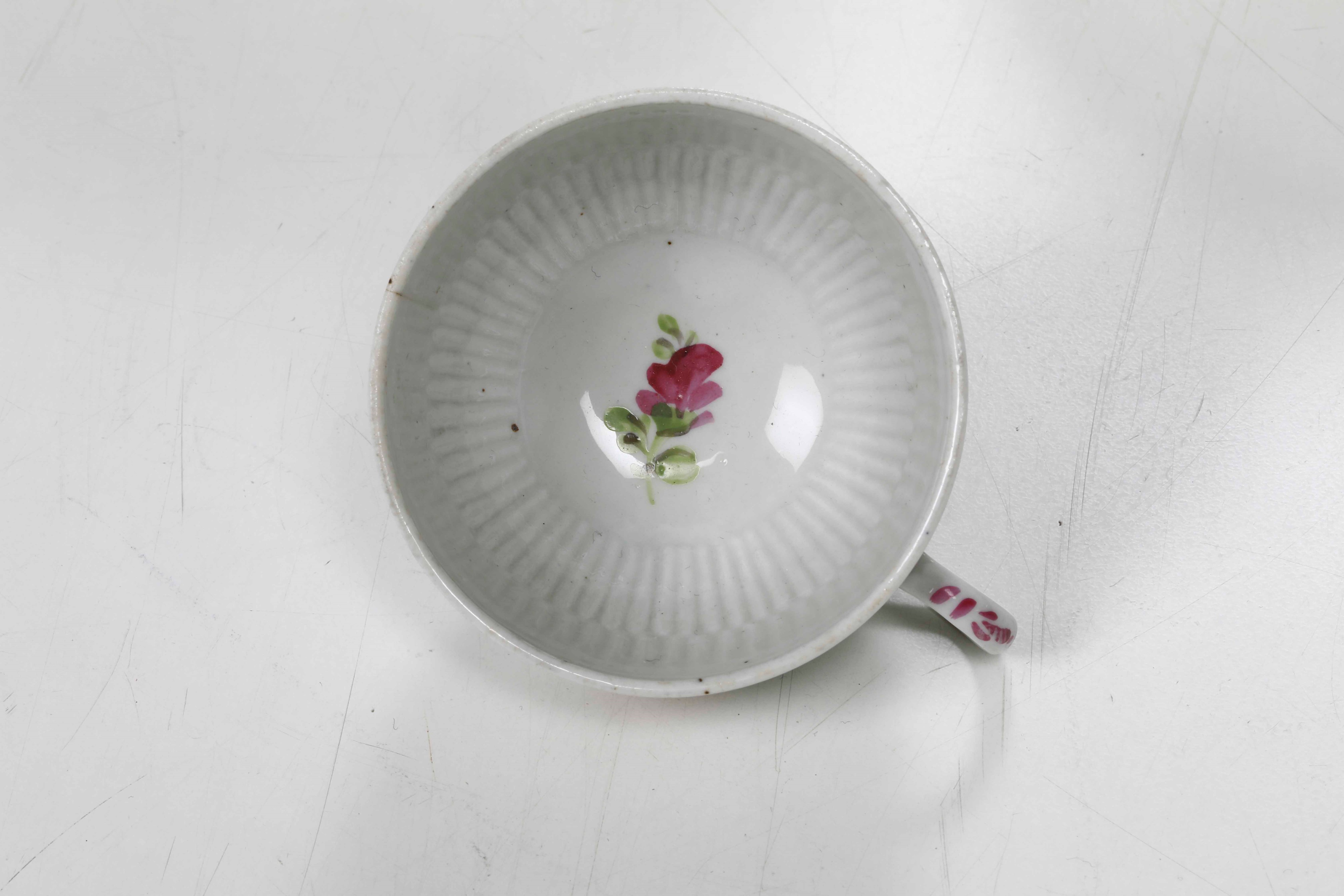 Tazza con Piattinogermania, Turingia, Manifattura di Wallendorf, 1763-1780 Circa