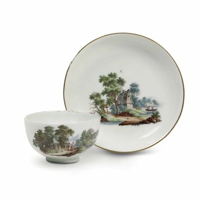 Tazza con Piattino.zurigo, 1775 Circa.