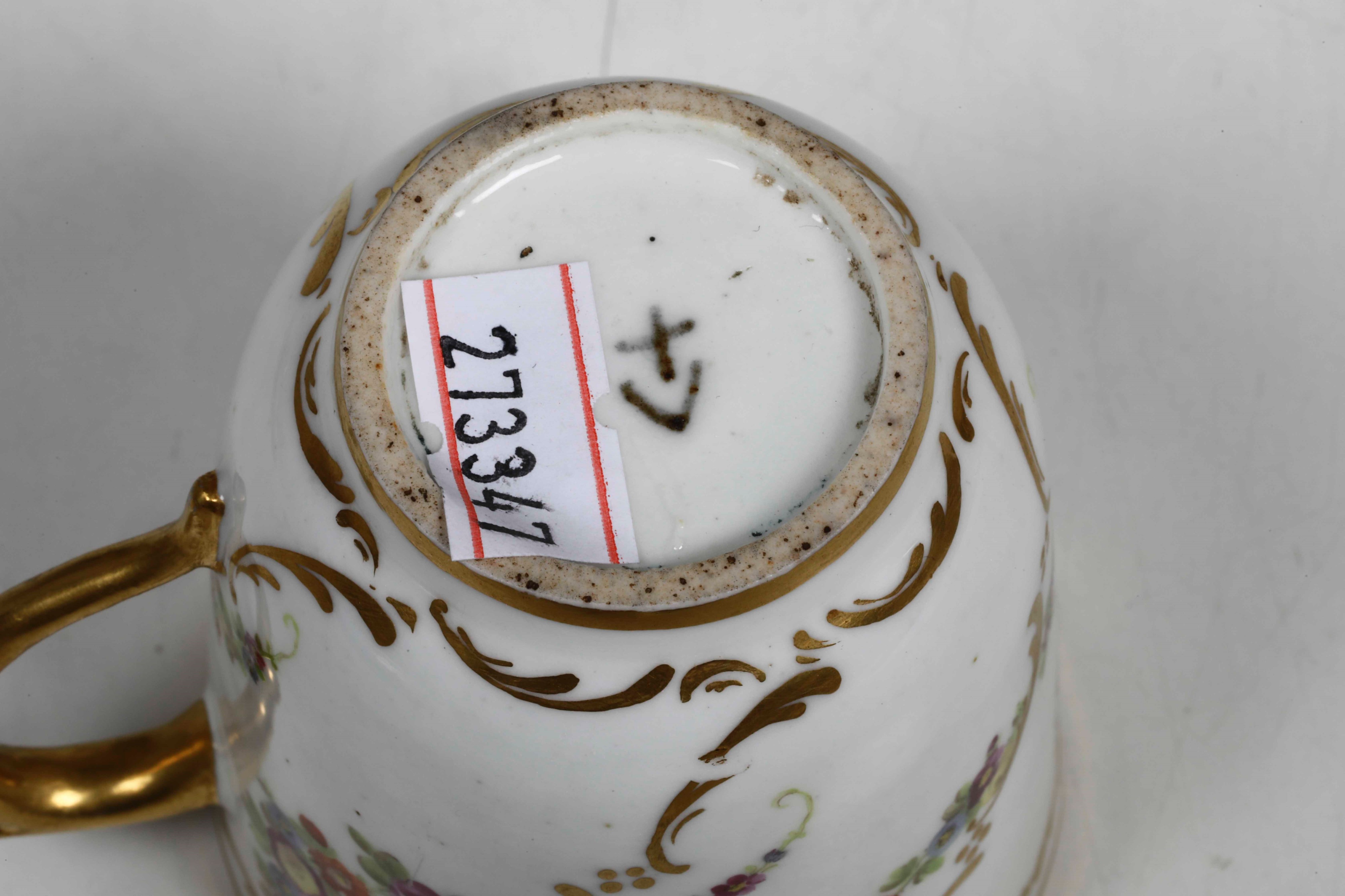 Tazza con Piattinovinovo, 1776-1779 (periodo Hannong)