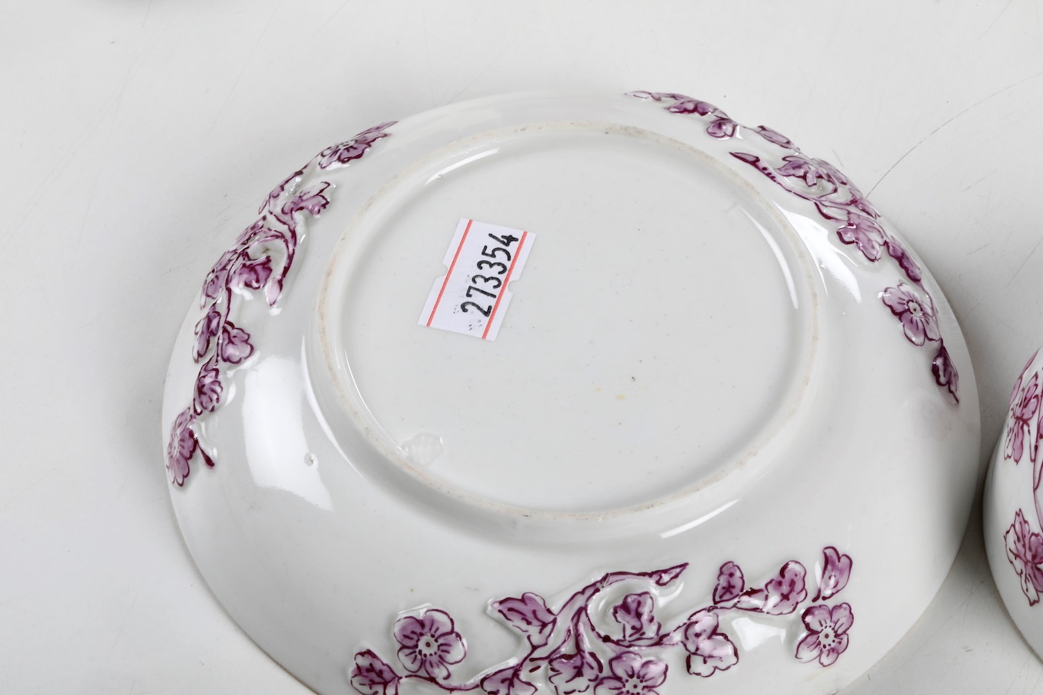 Tazza con Piattino.germania, Manifattura di Nymphenburg, 1750-1775 Circa.