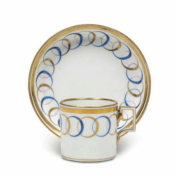 Cup and saucer Vienna, Imperial Manufacture, circa 1805