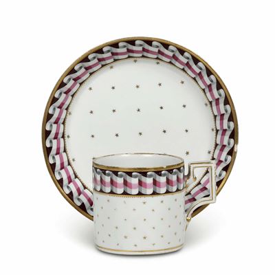 Tazza con Piattinovienna, Manifattura Imperiale, 1800 Circa