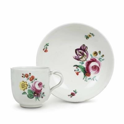 Tazza con Piattino.vienna, Manifattura Imperiale, 1780 Circa.