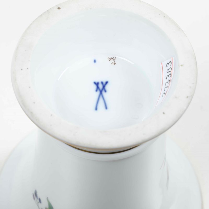 Coppia di Vasi a Tromba Meissen, XX Secolo