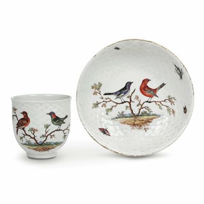 Tazza con Piattinogermania, Manifattura di Ludwigsburg, 1770-1775