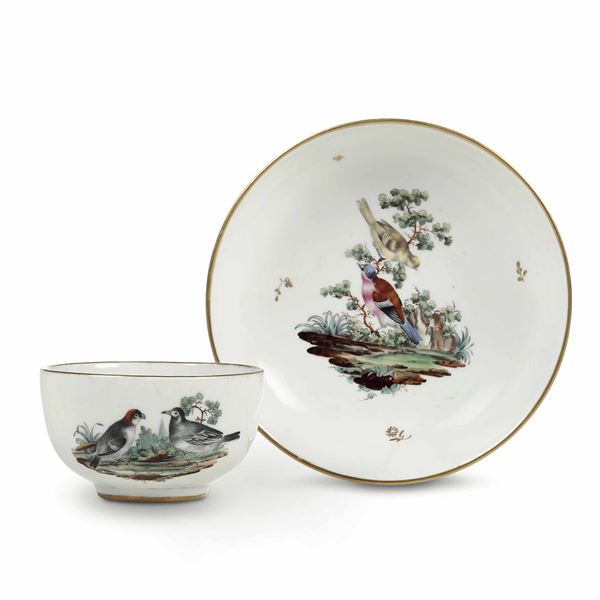 Cup and saucer Germany, Höchst Manufactory, circa 1765
