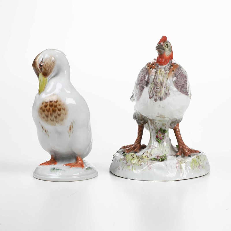 Figura di Papera.meissen, XX Secolo.