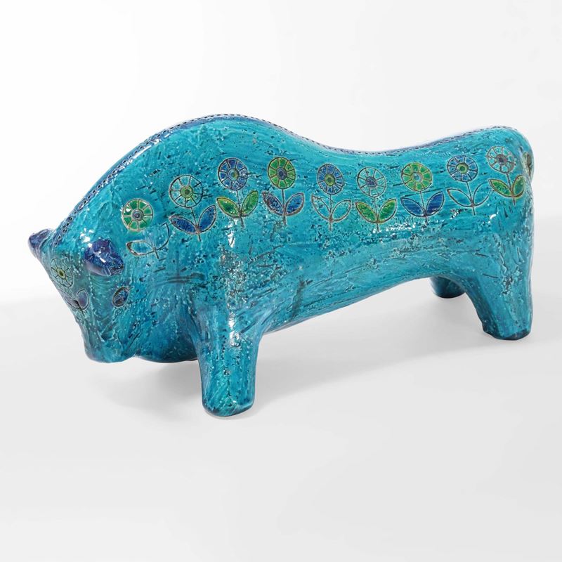 Aldo Londi : Toro in ceramica  - Asta Design Lab - Cambi Casa d'Aste