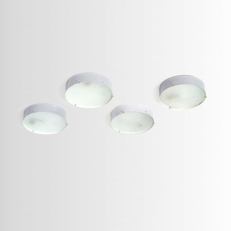 Stilnovo : Quattro lampade a plafone o a parete  - Auction Design - Cambi Casa d'Aste