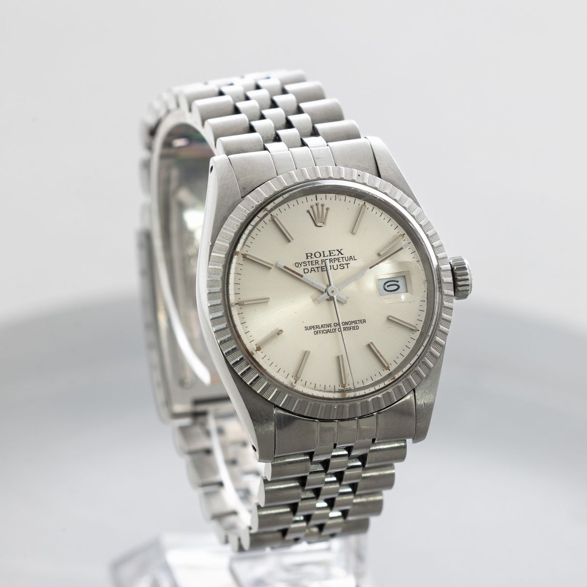 Rolex - Datejust Ref 16030 in Acciaio con Ghiera Godronata, Bracciale Jubilee, Quadrante Argentè ...