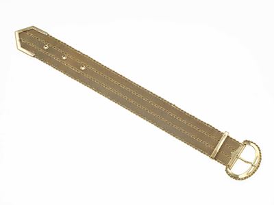 Oro giallo 750/1000, bracciale a fibbia