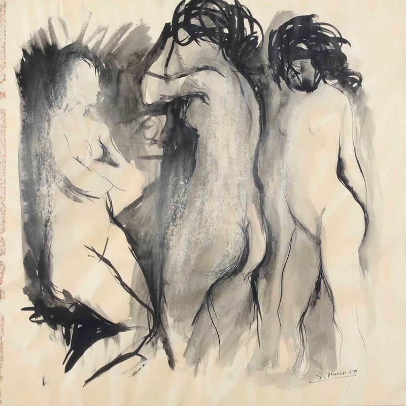 Augusto Murer - Senza Titolo (figure di Donne)