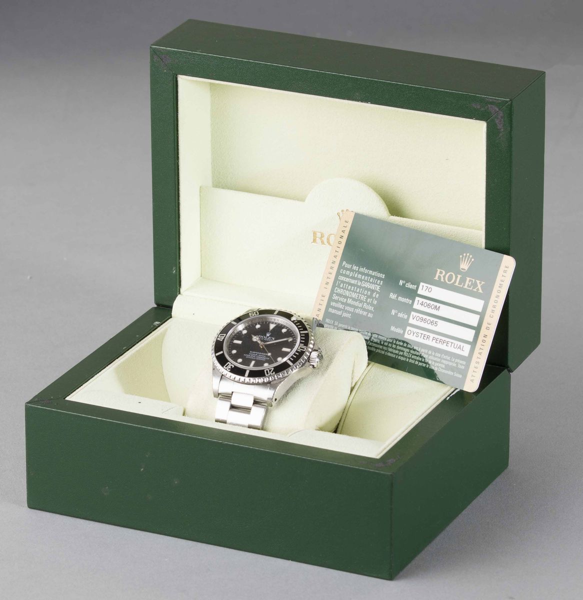 Rolex - Oyster Perpetual Submariner 14060m in Acciaio, Quadrante Nero Indici Bicchierini Luminova...