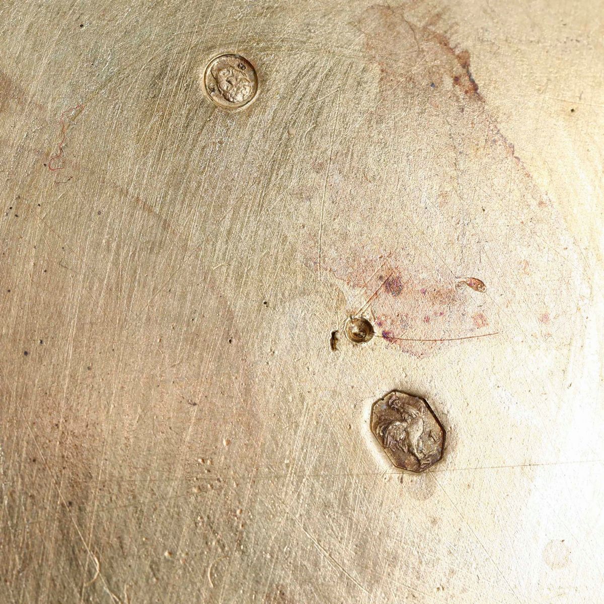 Due Tazze con Piatto. Argento Primo Titolo Fuso, Sbalzato, Cesellato e Dorato. Parigi Marchi in U...