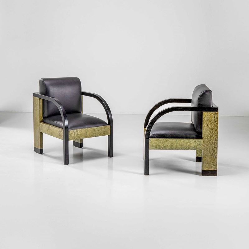 Giuseppe Pagano Pogatschnig e Gino Levi Montalcini : Due poltrone  - Auction Fine Design - Cambi Casa d'Aste