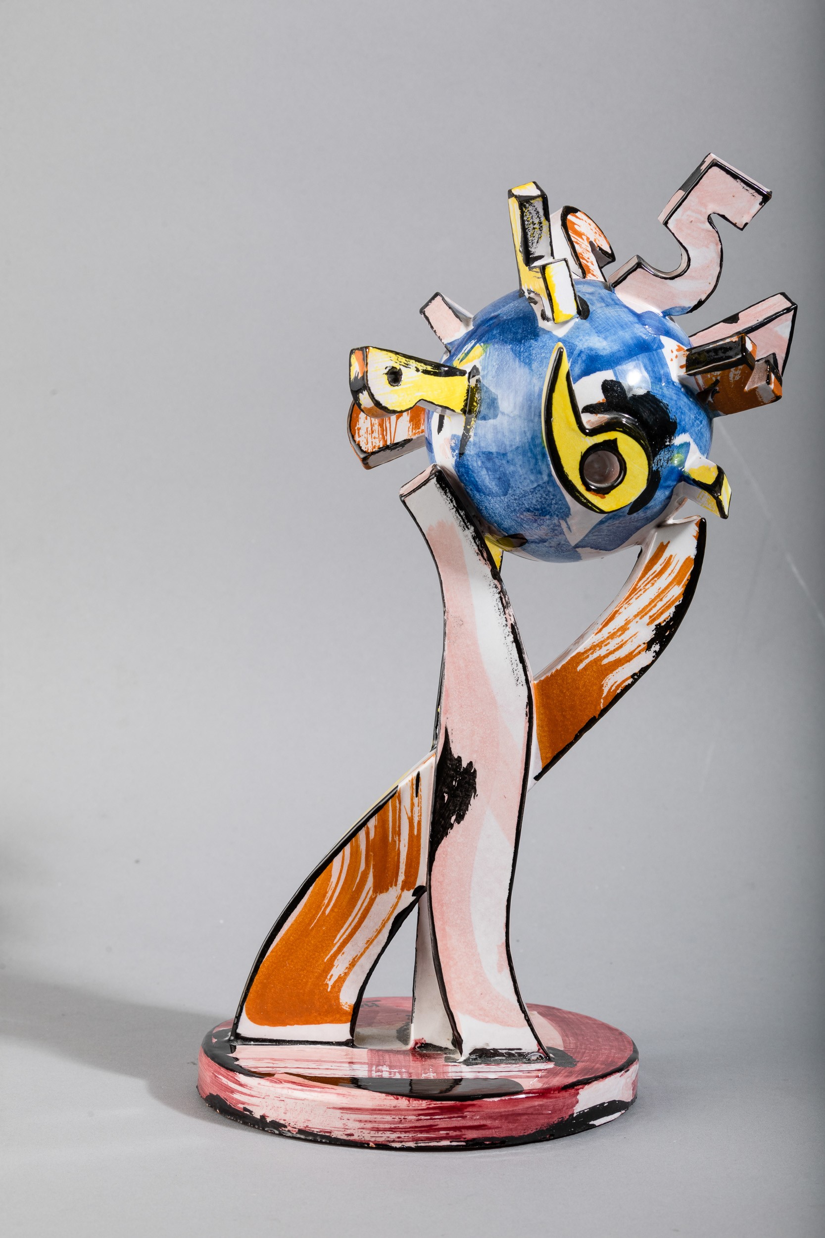 Ugo Nespolo - Atlante – scultura in ceramica