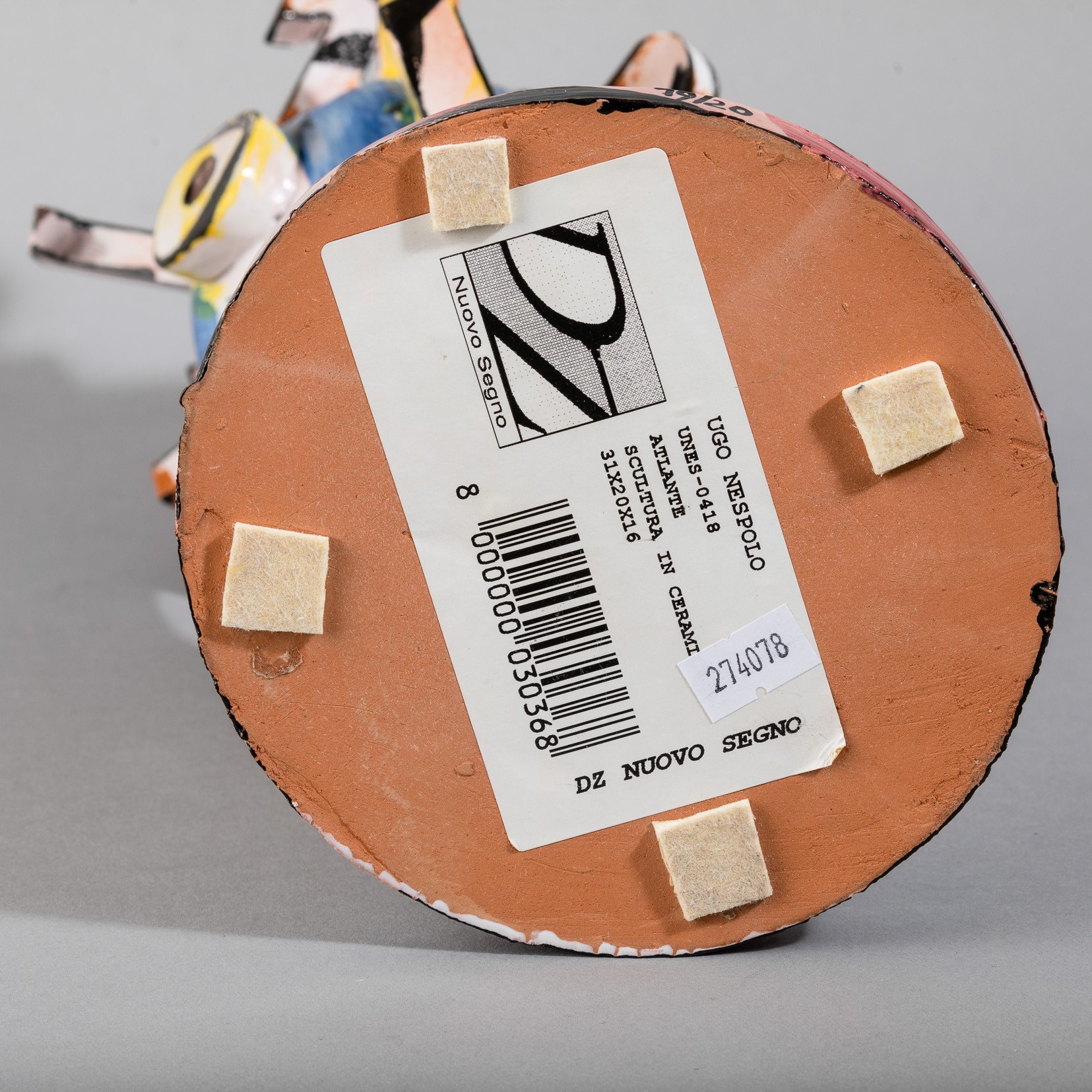 Ugo Nespolo - Atlante – scultura in ceramica