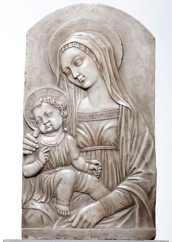 Bassorilievo con Madonna con Bambino, copia dall’antico, XX secolo