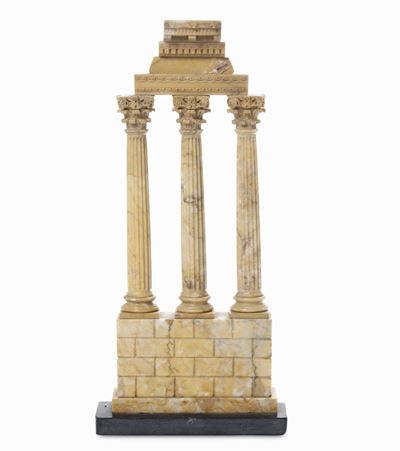 Fori Imperiali. Marmo Giallo Antico e Nero del Belgio. Ambito di Benedetto Boschetti (roma 1820-1...
