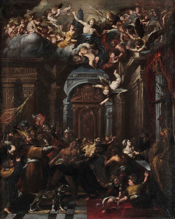 Scuola genovese del XVII secolo Scena di martirio
