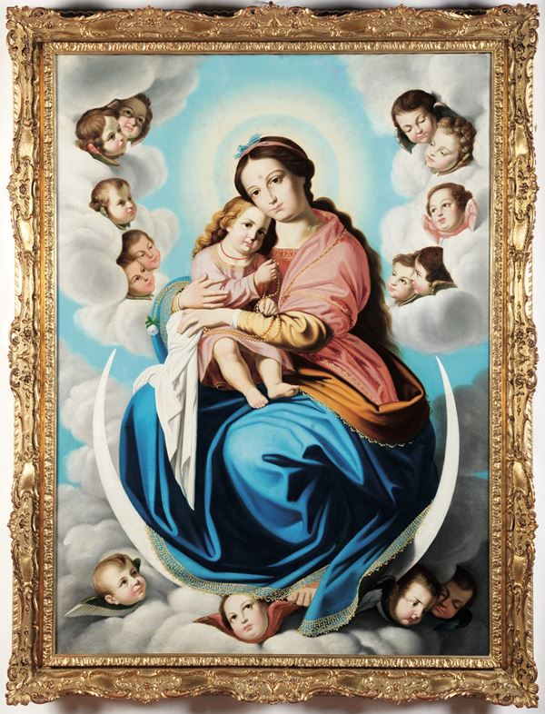 Giovan Battista Salvi detto il Sassoferrato - (XIX secolo) Madonna con Bambino
