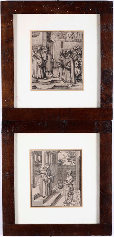 Hans Burgkmair il Vecchio, Lotto Composto da Due Xilografie