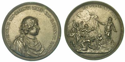 Firenze. Giovanni Niccolo' Barinti, 1681-1731. Medaglia in Bronzo 1726.