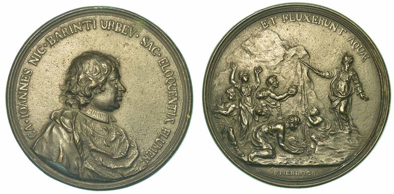 FIRENZE. GIOVANNI NICCOLO' BARINTI, 1681-1731. Medaglia in bronzo 1726.  - Auction Numismatics - I - Cambi Casa d'Aste