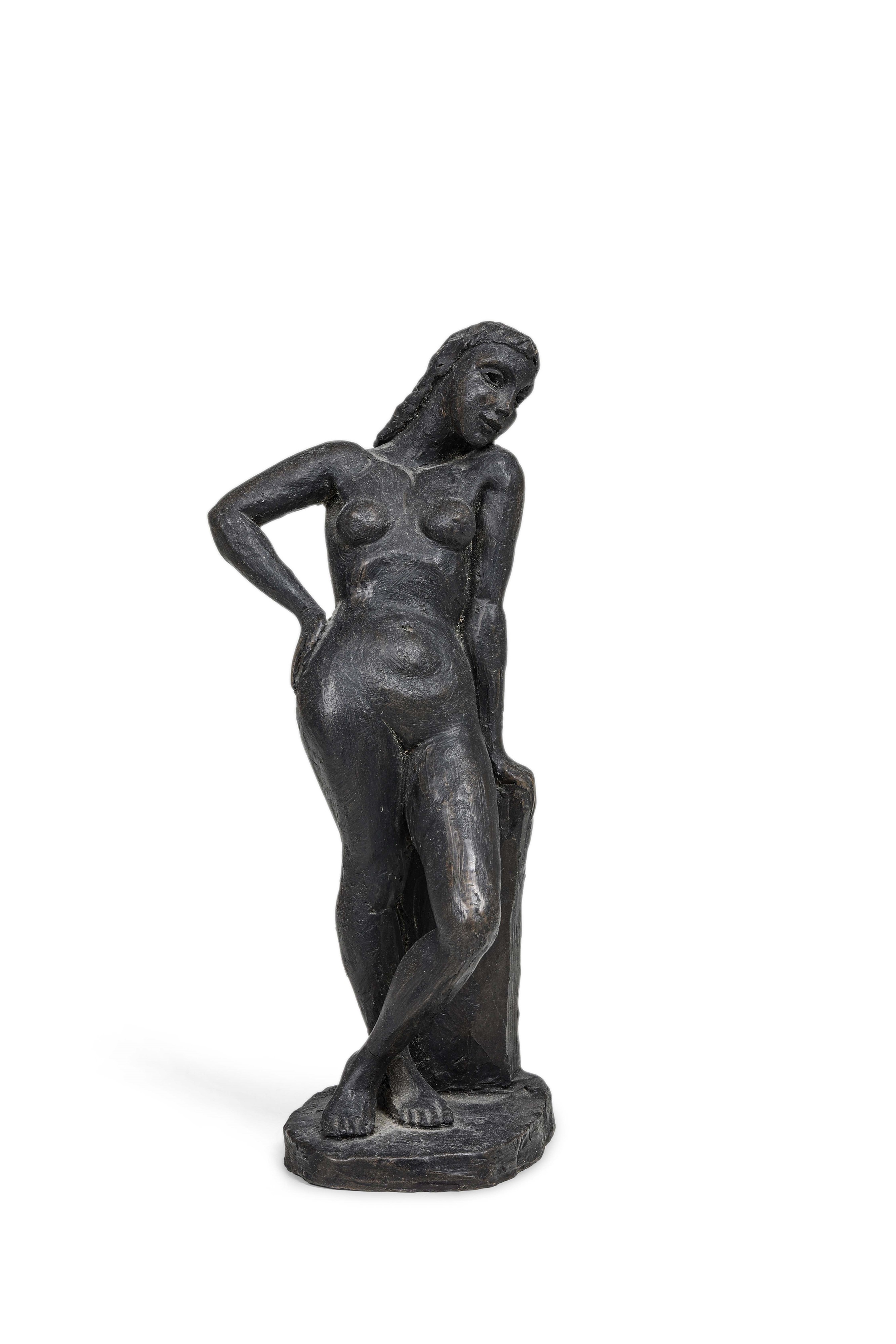 Quinto Martini - Nudo femminile in terracotta patinata