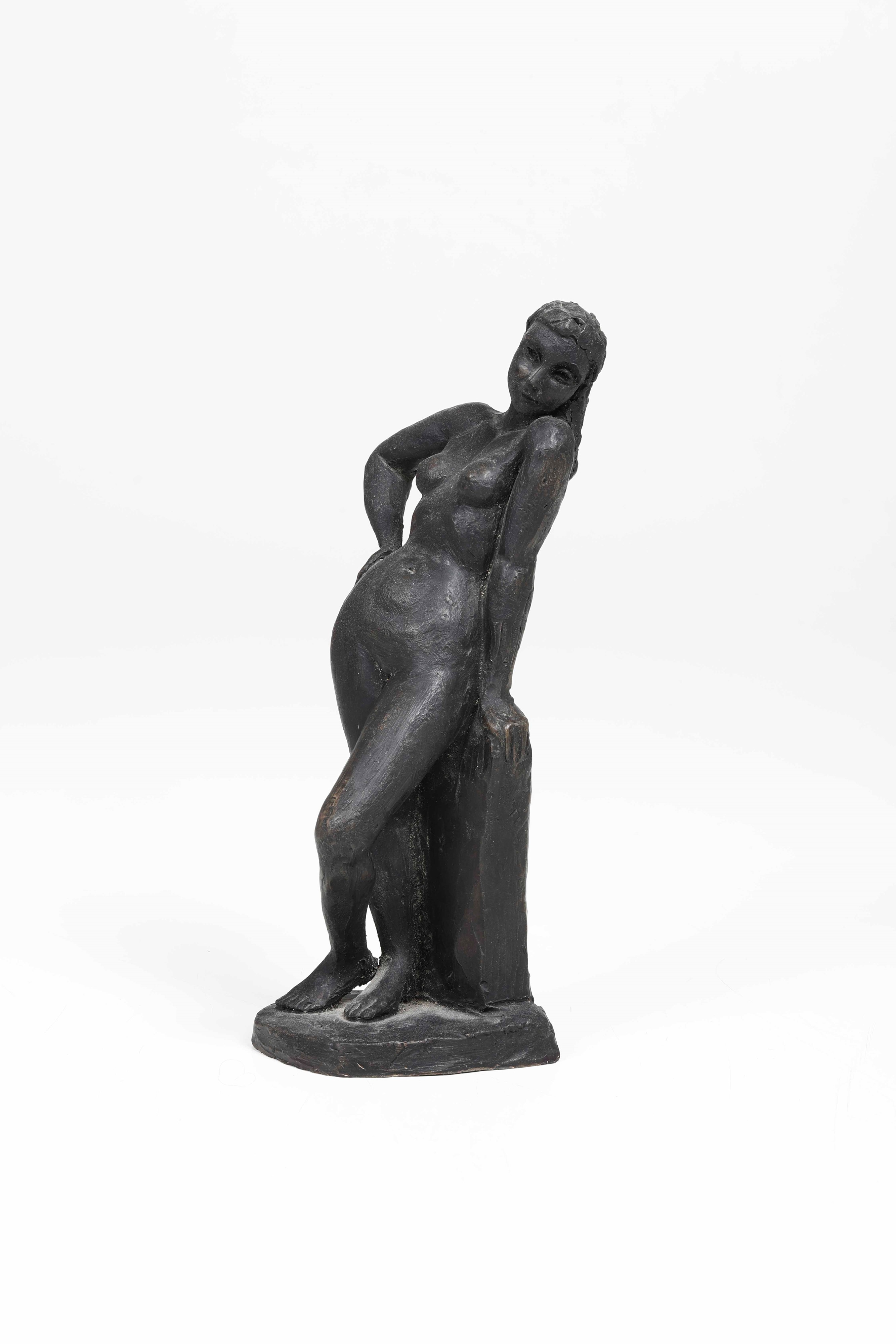 Quinto Martini - Nudo femminile in terracotta patinata