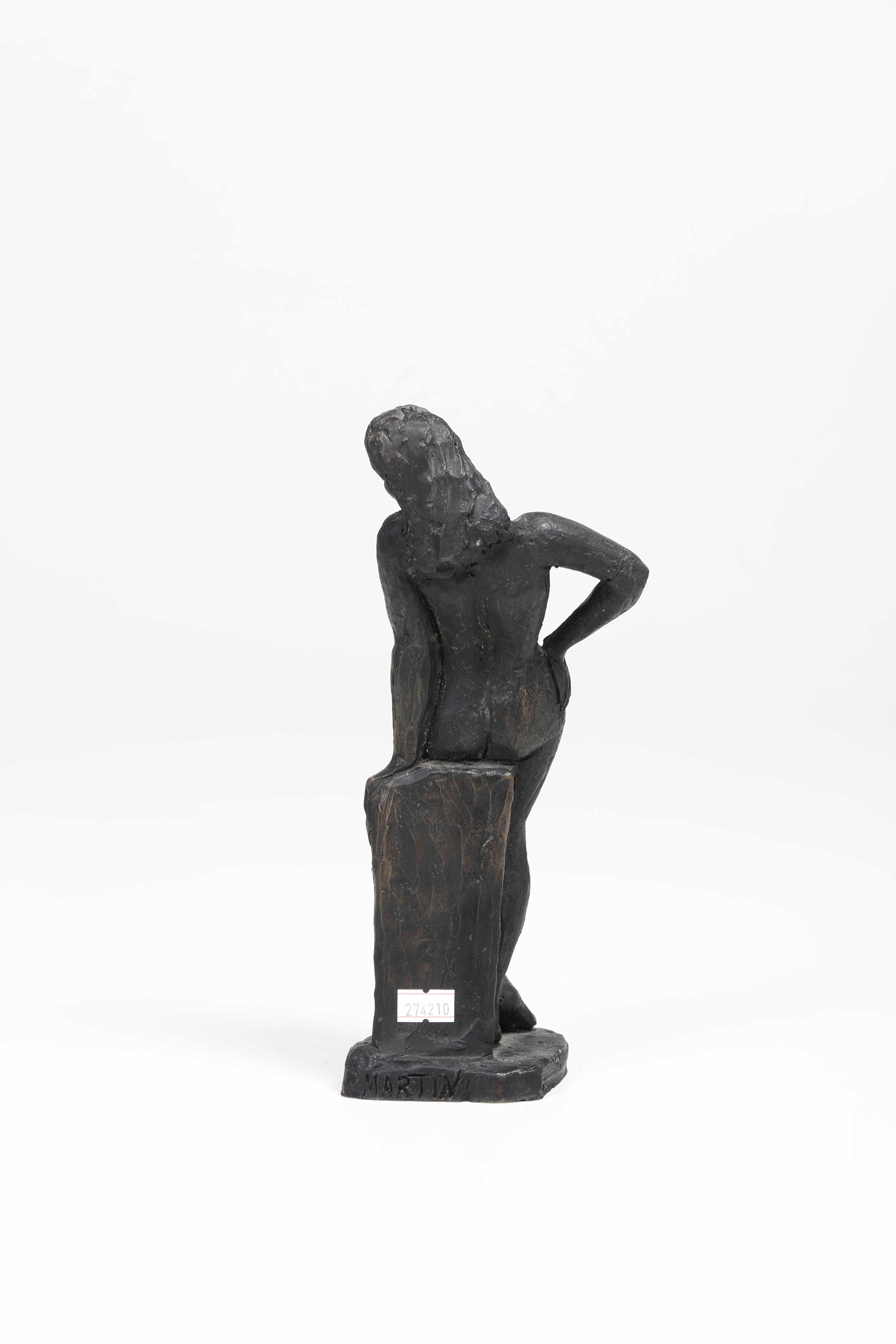 Quinto Martini - Nudo femminile in terracotta patinata