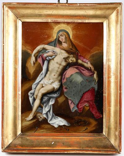 Scuola Spagnola del XVII Secolo Pietà