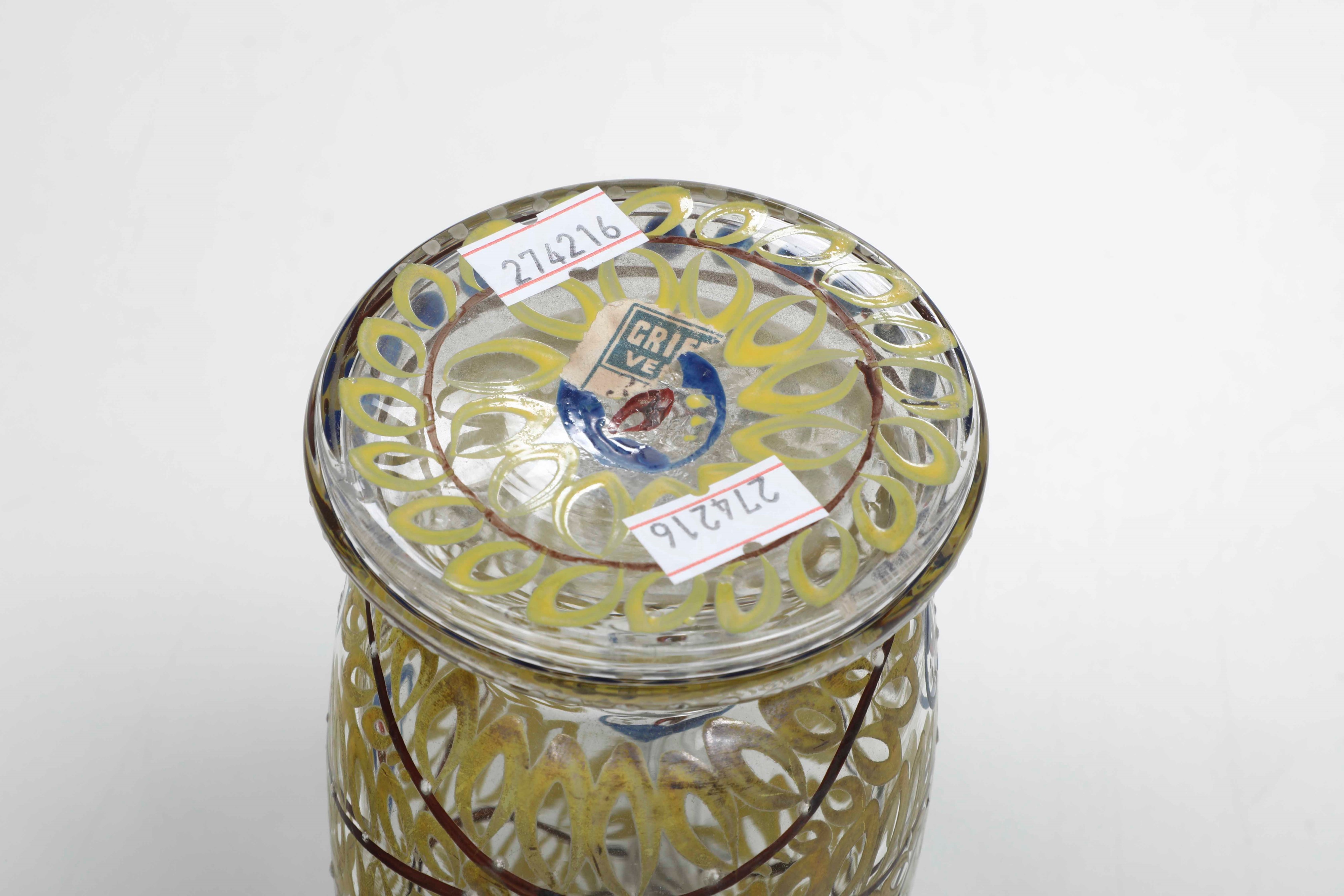 Piccola Brocca in Vetro Smaltato, Venezia XIX-XX Secolo