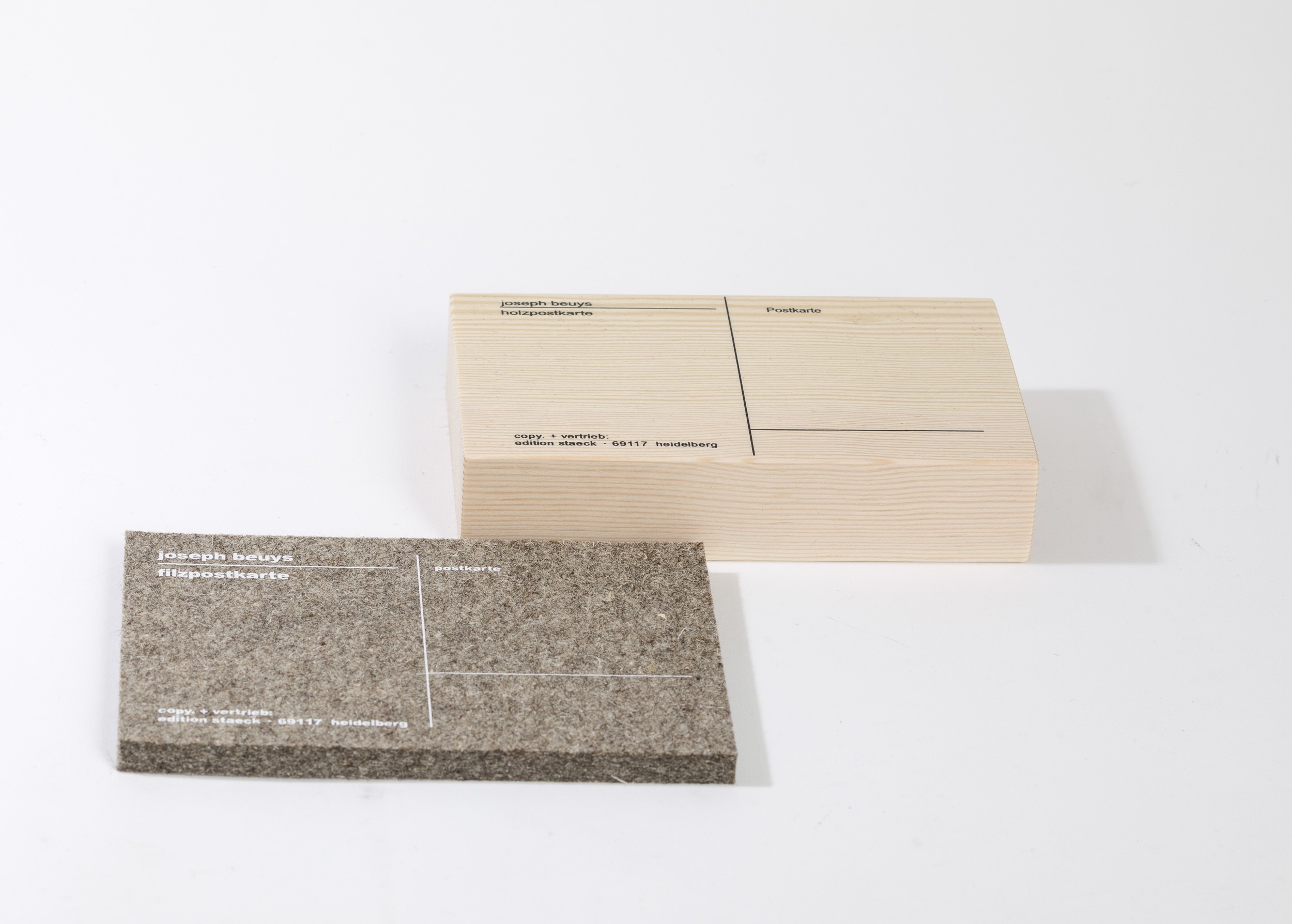 Joseph Beuys - Holz- Und Filzpostkarte