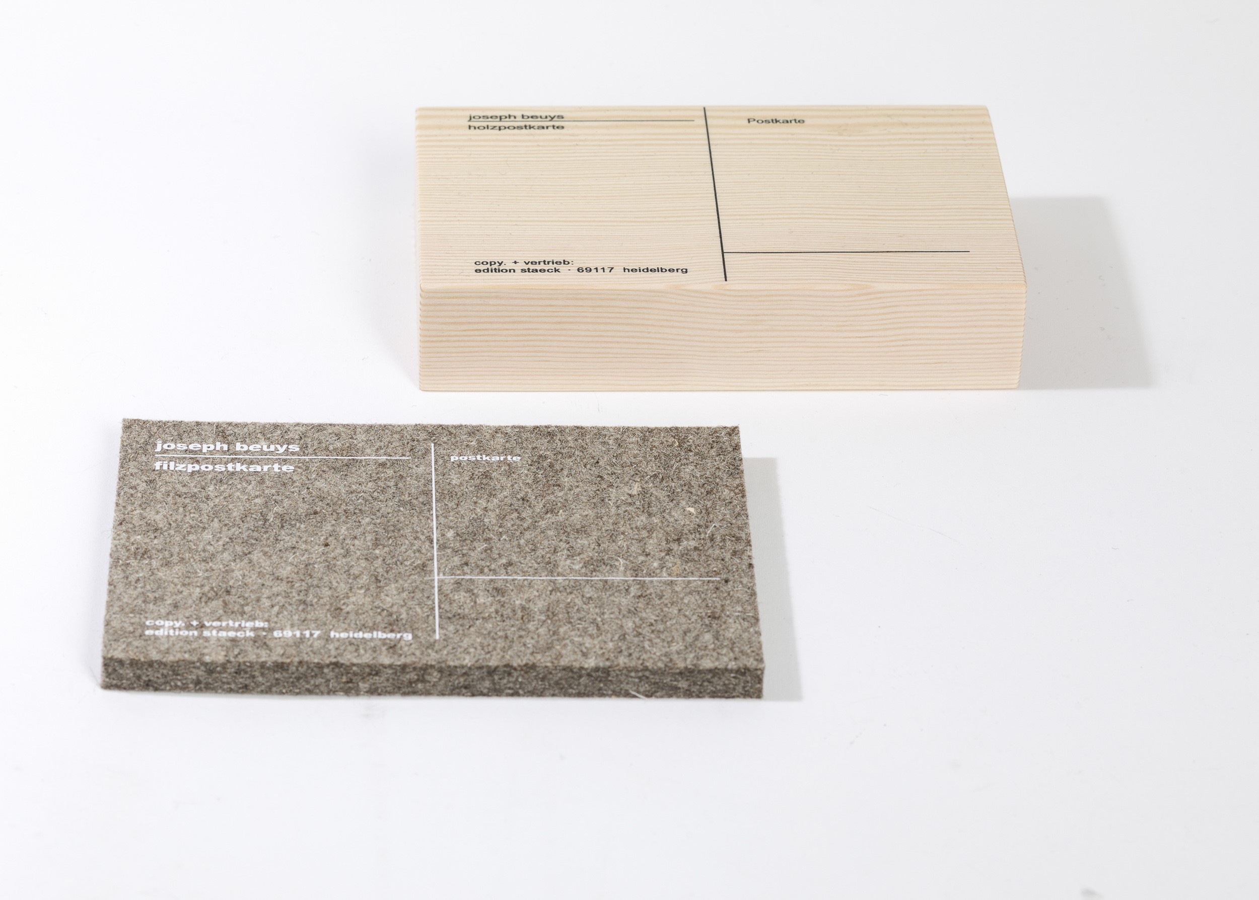 Joseph Beuys - Holz- Und Filzpostkarte