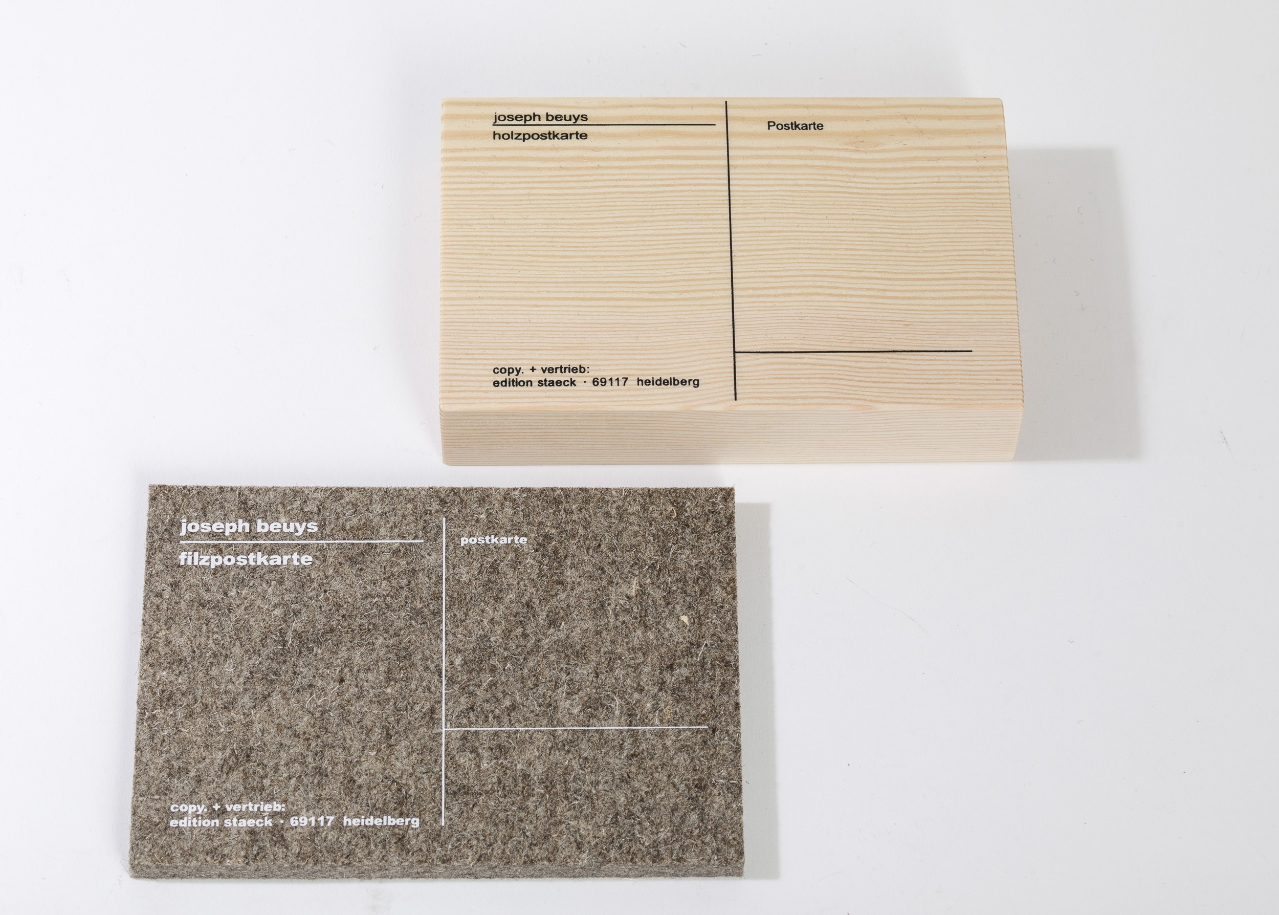 Joseph Beuys - Holz- Und Filzpostkarte