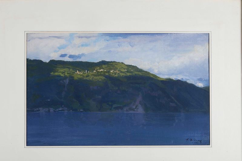 Giuseppe Didone : Paesaggio  - olio su cartoncino - Auction 19th and 20th Century Paintings - Cambi Casa d'Aste