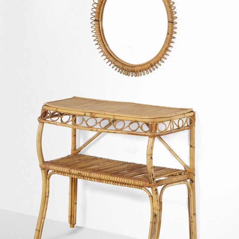 Set di consolle con specchio.  - Auction 20th century furniture - Cambi Casa d'Aste
