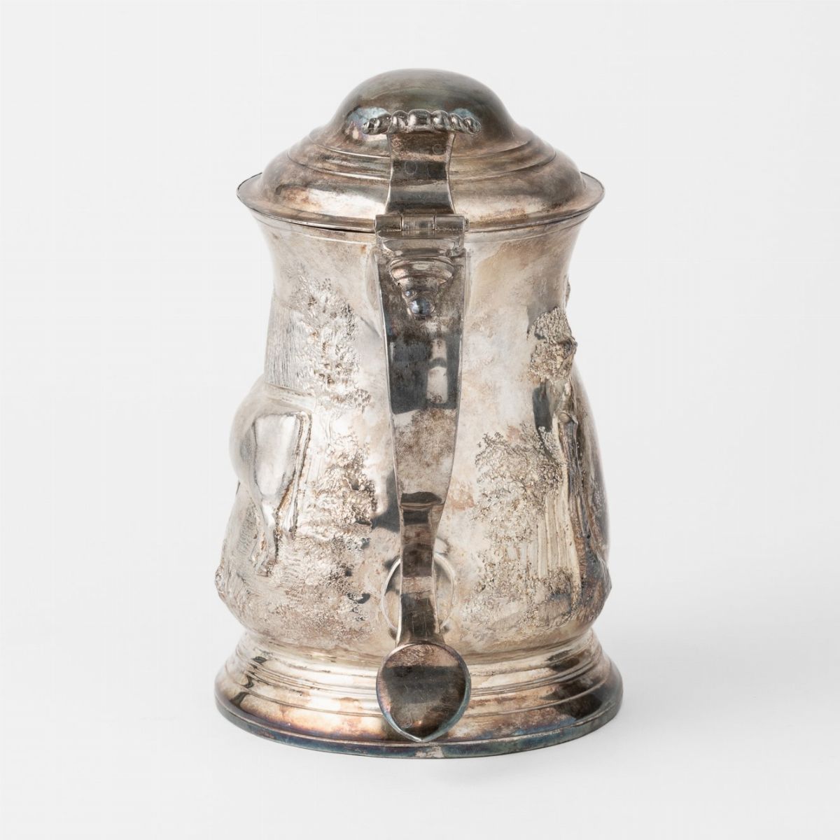 Tankard. Argento Fuso e Sbalzato. Londra 1756, Argentiere W.w.