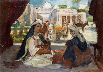 Scena di Vita Quotidiana Orientale