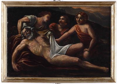 Scuola del XVII Secolo Ebbrezza di Noè