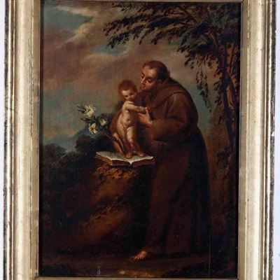 Scuola del XVII Secolo San Francesco e San Giuseppe con il Bambino