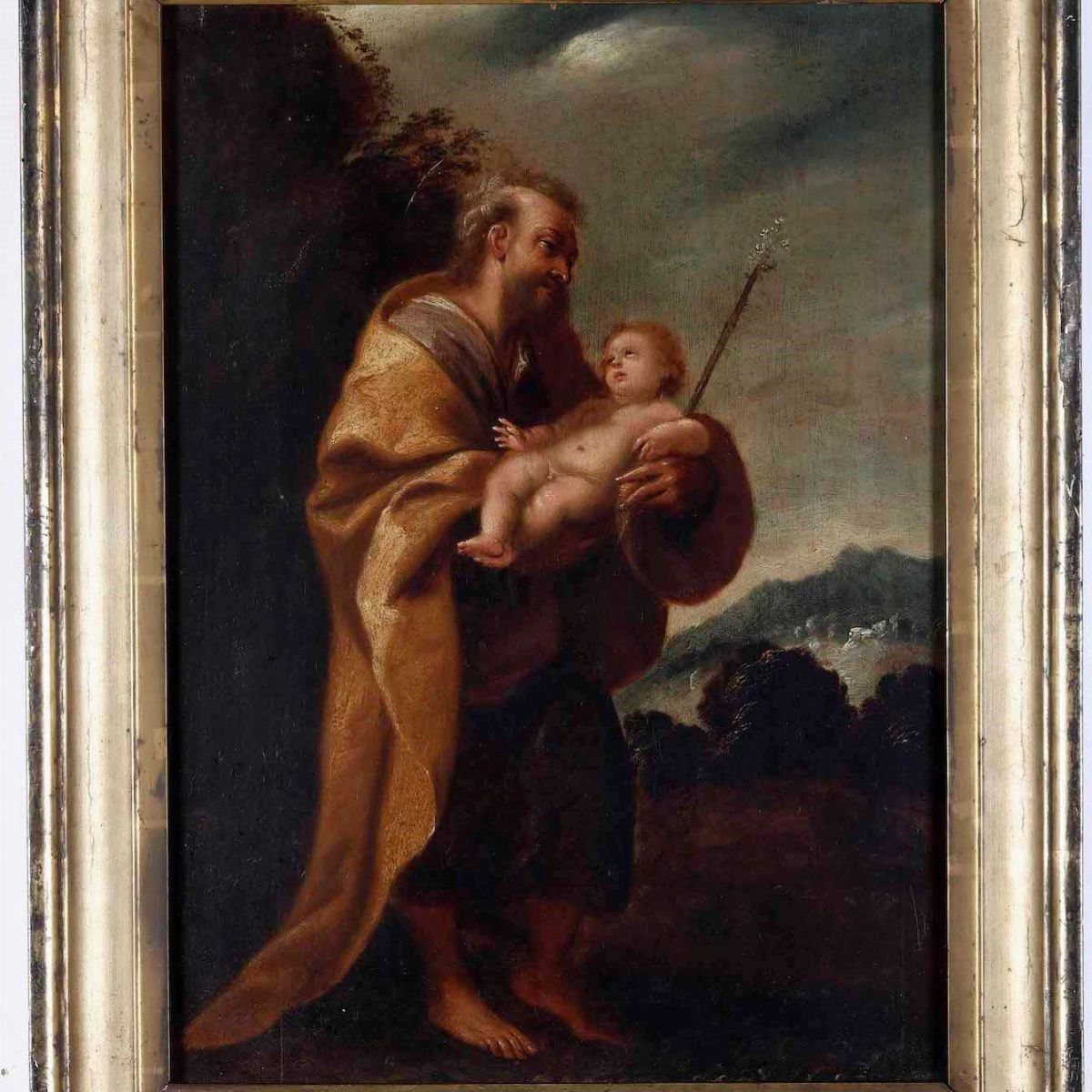 Scuola del XVII Secolo San Francesco e San Giuseppe con il Bambino