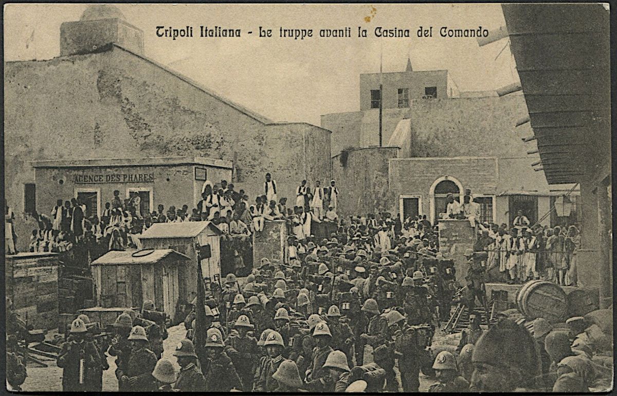 1912, Cartolina Illustrata da Tripoli, Scritta a Bordo del Piroscafo Sicania.