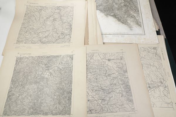 50 carte dell’istituto geografico militare, fine XIX-inizi XX secolo