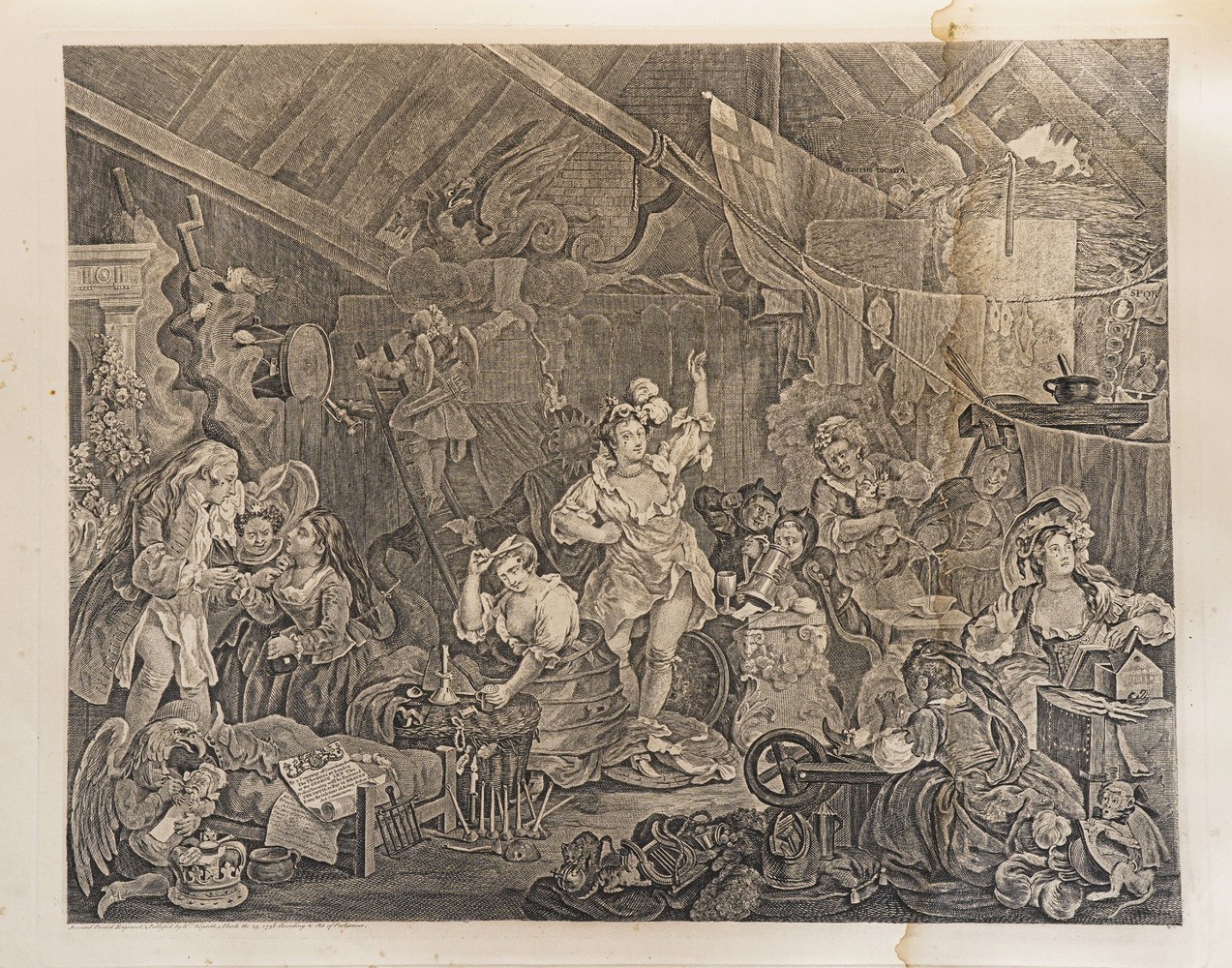 William Hogart Raccolta di Incisioni. Fine Sec. XVIII - Inizio Sec. XIX.